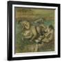 The Bathers, 1885-95-Edgar Degas-Framed Giclee Print