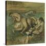 The Bathers, 1885-95-Edgar Degas-Stretched Canvas