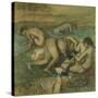 The Bathers, 1885-95-Edgar Degas-Stretched Canvas