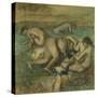 The Bathers, 1885-95-Edgar Degas-Stretched Canvas