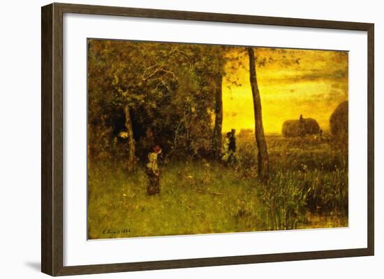 The Bathers, 1888-George Snr. Inness-Framed Giclee Print