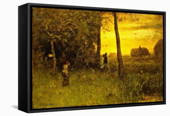 The Bathers, 1888-George Snr. Inness-Framed Stretched Canvas