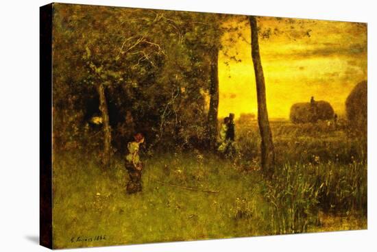 The Bathers, 1888-George Snr. Inness-Stretched Canvas