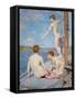 The Bathers, 1889-Henry Scott Tuke-Framed Stretched Canvas