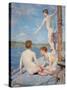 The Bathers, 1889-Henry Scott Tuke-Stretched Canvas