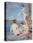 The Bathers, 1889-Henry Scott Tuke-Stretched Canvas