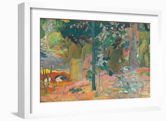 The Bathers, 1897-Paul Gauguin-Framed Giclee Print