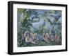 The Bathers, 1899-1904-Paul Cezanne-Framed Giclee Print