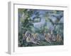 The Bathers, 1899-1904-Paul Cezanne-Framed Giclee Print