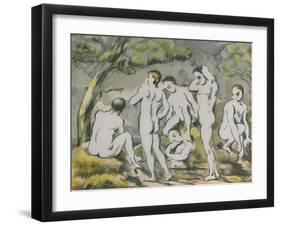 'The Bathers', 1946-Paul Cezanne-Framed Giclee Print