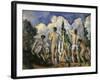 The Bathers, c.1890-Paul Cézanne-Framed Giclee Print