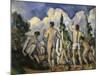 The Bathers, c.1890-Paul Cézanne-Mounted Giclee Print