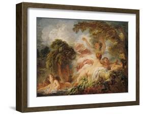 The Bathers, circa 1765-Jean-Honoré Fragonard-Framed Giclee Print