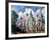 The Bathers, circa 1890-92-Paul Cézanne-Framed Giclee Print