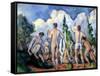 The Bathers, circa 1890-92-Paul Cézanne-Framed Stretched Canvas