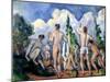 The Bathers, circa 1890-92-Paul Cézanne-Mounted Giclee Print