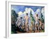 The Bathers, circa 1890-92-Paul Cézanne-Framed Giclee Print