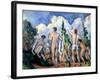 The Bathers, circa 1890-92-Paul Cézanne-Framed Giclee Print