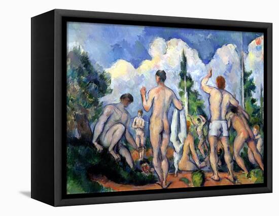 The Bathers, circa 1890-92-Paul Cézanne-Framed Stretched Canvas