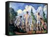 The Bathers, circa 1890-92-Paul Cézanne-Framed Stretched Canvas