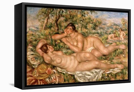 The Bathers, circa 1918-19-Pierre-Auguste Renoir-Framed Stretched Canvas