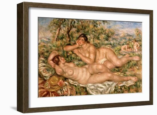 The Bathers, circa 1918-19-Pierre-Auguste Renoir-Framed Giclee Print