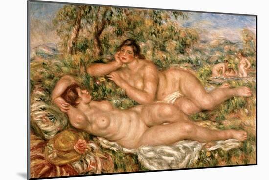 The Bathers, circa 1918-19-Pierre-Auguste Renoir-Mounted Giclee Print