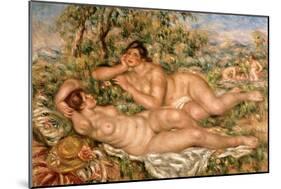 The Bathers, circa 1918-19-Pierre-Auguste Renoir-Mounted Giclee Print