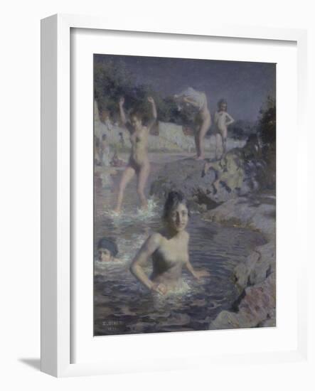 The Bathers; La Baignade-Etienne Alphonse Dinet-Framed Giclee Print