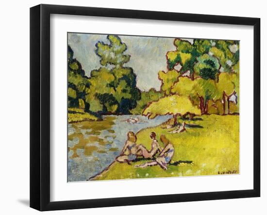 The Bathers; Les Baigneuses, 1938 (Oil on Canvas)-Louis Valtat-Framed Giclee Print