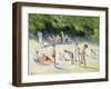 The Bathers of Mericourt; La Baignade a Mericourt, 1935-Maximilien Luce-Framed Giclee Print