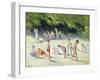 The Bathers of Mericourt; La Baignade a Mericourt, 1935-Maximilien Luce-Framed Giclee Print