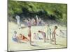 The Bathers of Mericourt; La Baignade a Mericourt, 1935-Maximilien Luce-Mounted Giclee Print