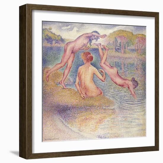 The Bathers (The Joyful Bathing); Les Baigneuses (La Joyeuse Baignade), 1899-1902-Henri Edmond Cross-Framed Premium Giclee Print