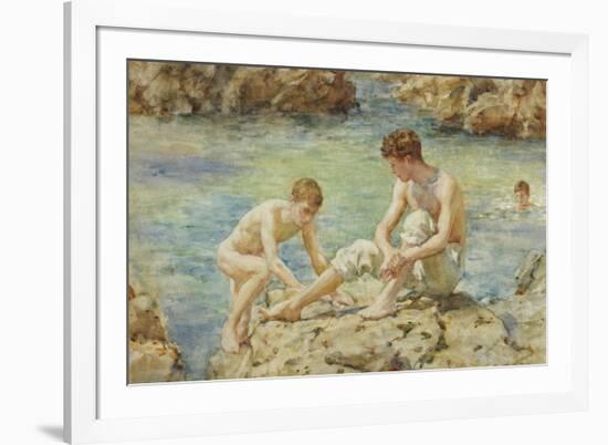 The Bathers-Henry Scott Tuke-Framed Giclee Print