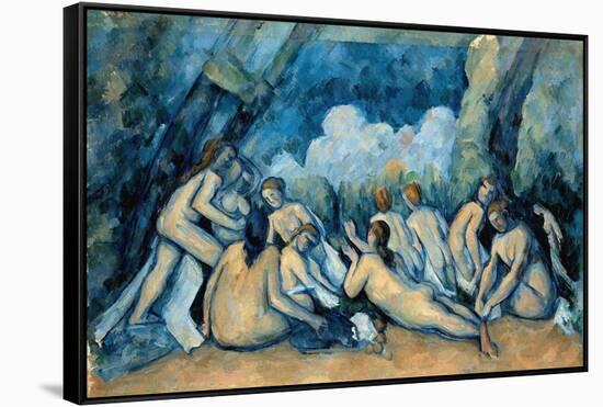 The Bathers-Paul Cézanne-Framed Stretched Canvas