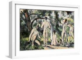 The Bathers-Paul Cézanne-Framed Giclee Print