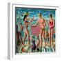 The Bathers-PJ Crook-Framed Giclee Print