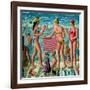 The Bathers-PJ Crook-Framed Giclee Print