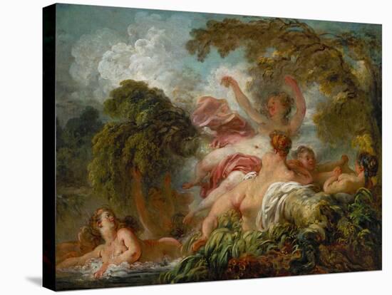 The Bathers-Jean-Honoré Fragonard-Stretched Canvas