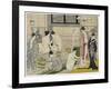 The Bathhouse Women, 1790S-Torii Kiyonaga-Framed Giclee Print