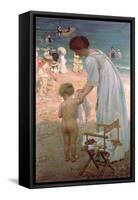 The Bathing Hour-Emmanuel Phillips Fox-Framed Stretched Canvas