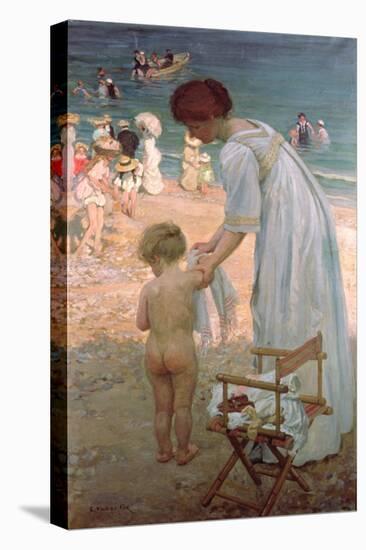 The Bathing Hour-Emmanuel Phillips Fox-Stretched Canvas