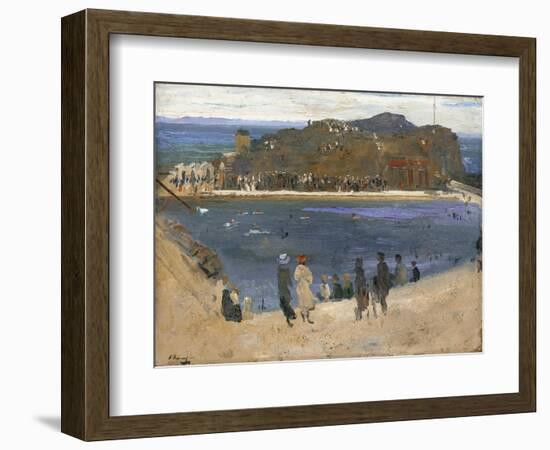 The Bathing Pool, North Berwick, 1919-Sir John Lavery-Framed Giclee Print