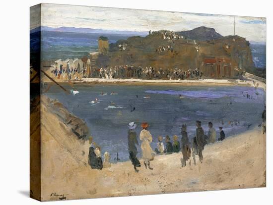 The Bathing Pool, North Berwick, 1919-Sir John Lavery-Stretched Canvas