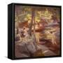 The Bathing Pool-Charles Hodge Mackie-Framed Stretched Canvas