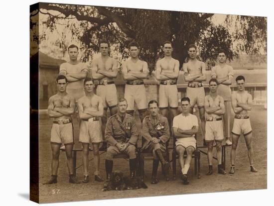 The Battalion Boxing Team of the First Battalion, the Queen's Own Royal West Kent Regiment-null-Stretched Canvas