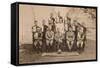 The Battalion Football Team of the First Battalion, the Queen's Own Royal West Kent Regiment-null-Framed Stretched Canvas