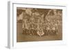 The Battalion Hockey Team of the First Battalion, the Queen's Own Royal West Kent Regiment-null-Framed Photographic Print