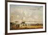 The Battery and Harbour, New York, C.1811-1812-Thomas Birch-Framed Giclee Print